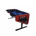 Bureau Gamer Rétro Eclairé RGB – E-BLUE - EGT003BKAA-IA pour Gaming et Arènes E-Sport