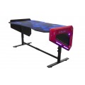 Bureau Gamer Rétro Eclairé RGB – E-BLUE - EGT003BKAA-IA pour Gaming et Arènes E-Sport