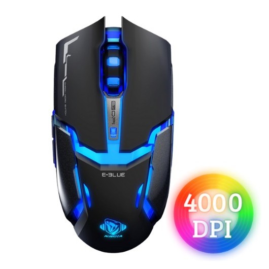 Souris Gaming 6D - E-BLUE - EMS602BKUS-IU - Auroza Type IM